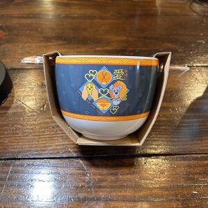 Disney Ceramic Bowl with Chopsticks - Brand new